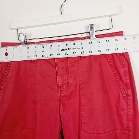 Cabi, Hutton, Nantucket Red Ankle Jogger Pants, Size 8, Classic, 98% Cotton - Picture 13 of 16